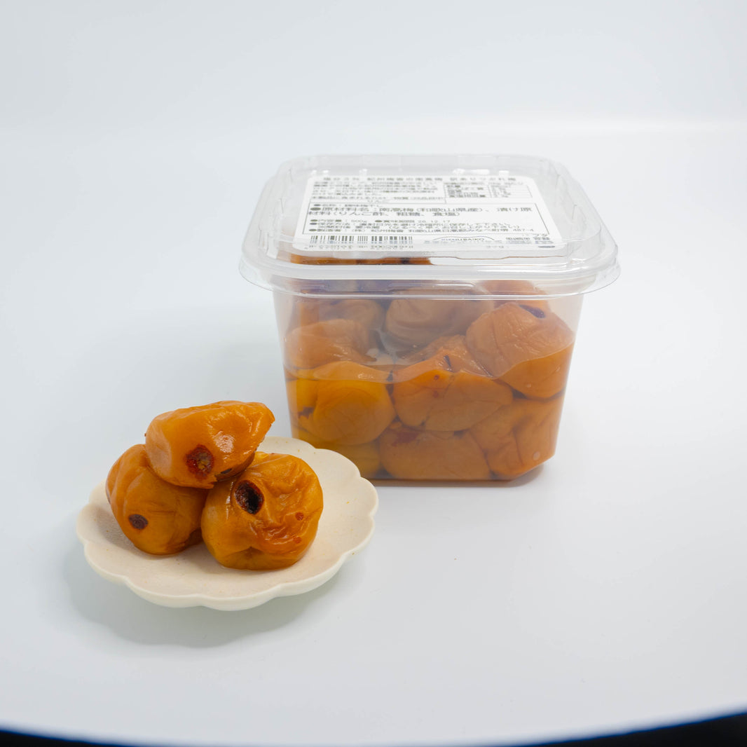 【訳あり 無添加 梅干 】紀州梅香の梅干し 500g (提携農園梅使用) ＜減塩 つぶれ梅＞（中粒～大粒） - T3-G